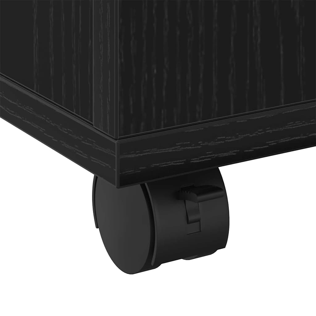 Coffee Table Black Oak 60 x 60 x 38 cm Engineered Wood