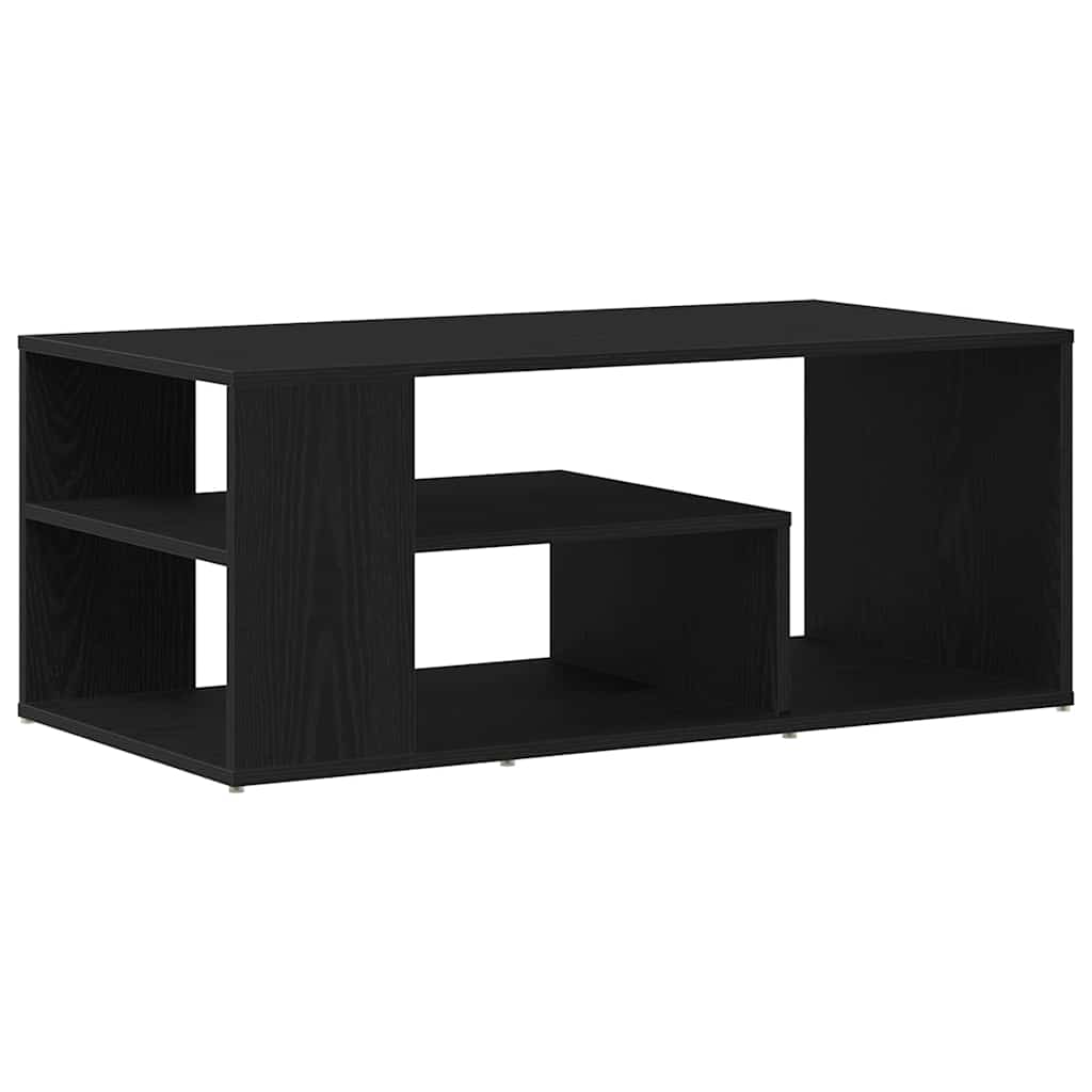 Coffee Table Black Oak 100 x 50 x 40 cm Engineered Wood