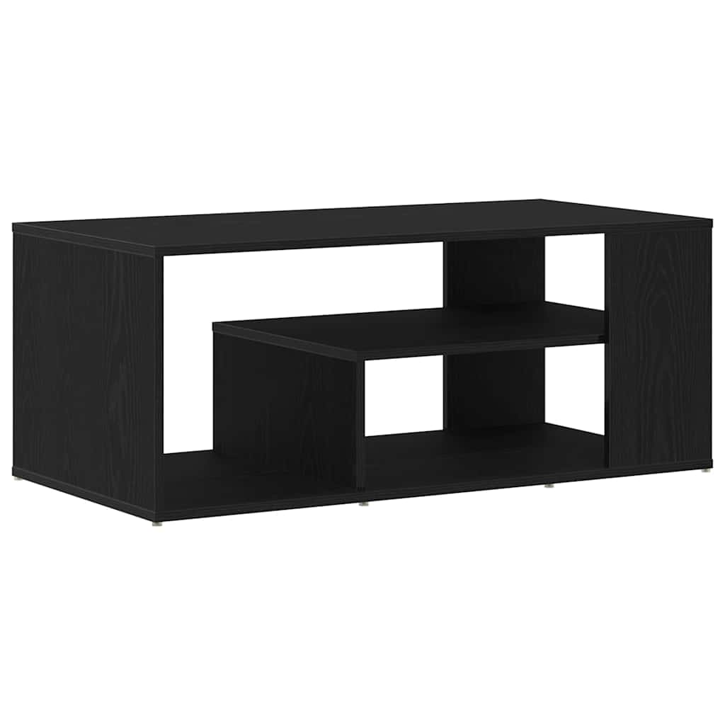 Coffee Table Black Oak 100 x 50 x 40 cm Engineered Wood