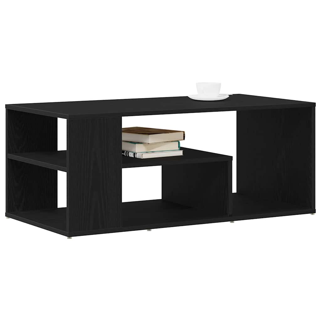 Coffee Table Black Oak 100 x 50 x 40 cm Engineered Wood