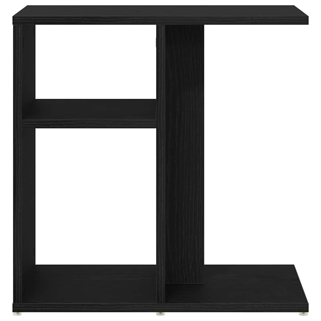 Side Table Black Oak 50 x 30 x 50 cm Engineered Wood