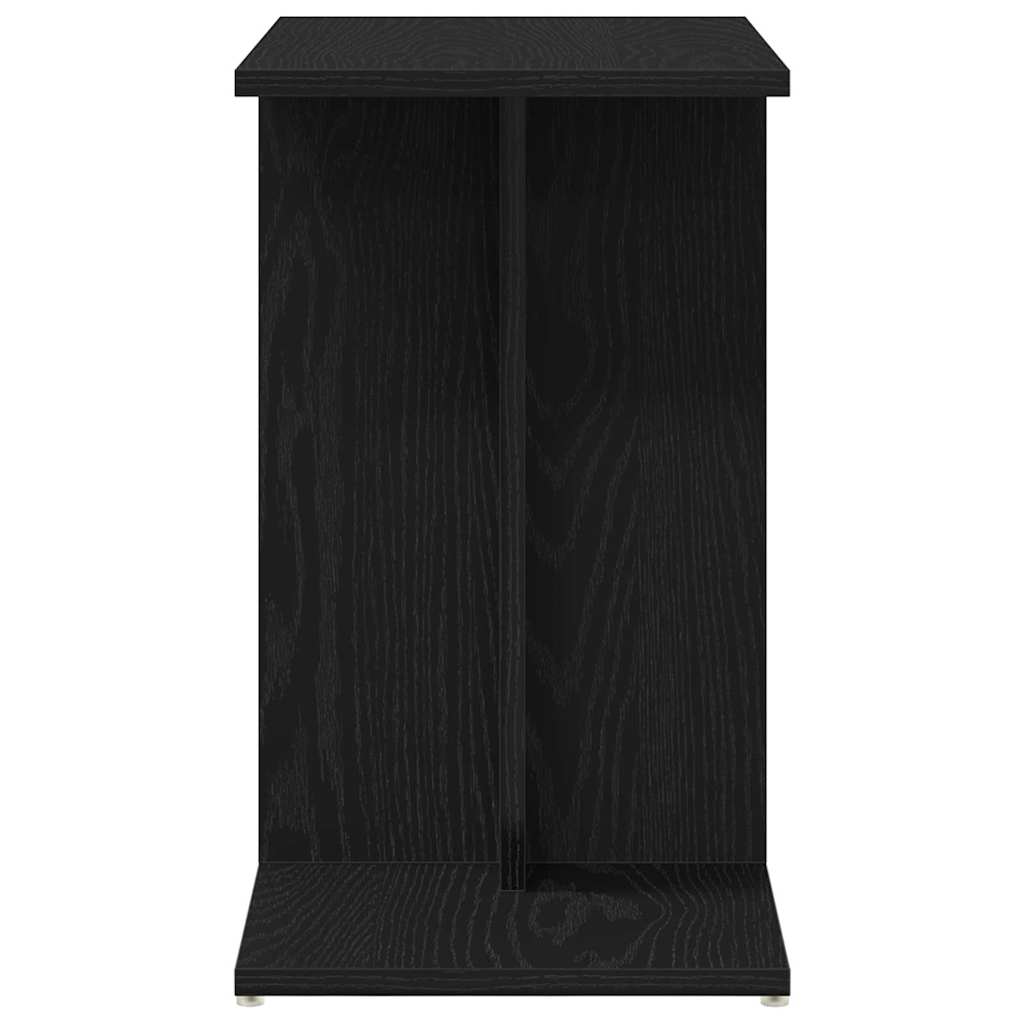Side Table Black Oak 50 x 30 x 50 cm Engineered Wood