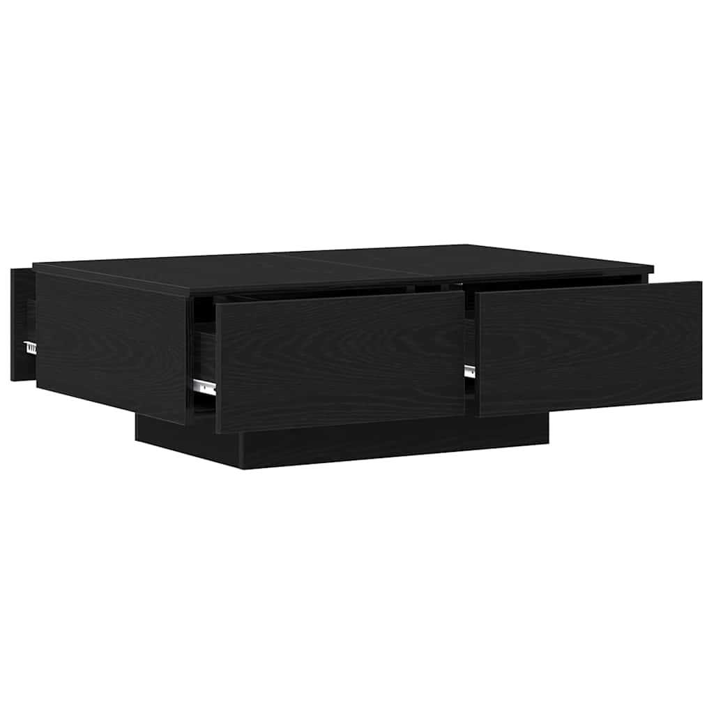 Coffee Table Black Oak 90 x 60 x 31 cm Engineered Wood
