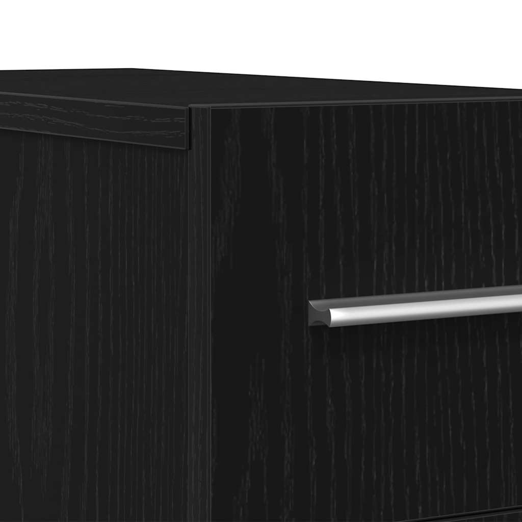Apothecary Cabinet 20 x 45.5 x 60 cm Engineered Wood Black Oak