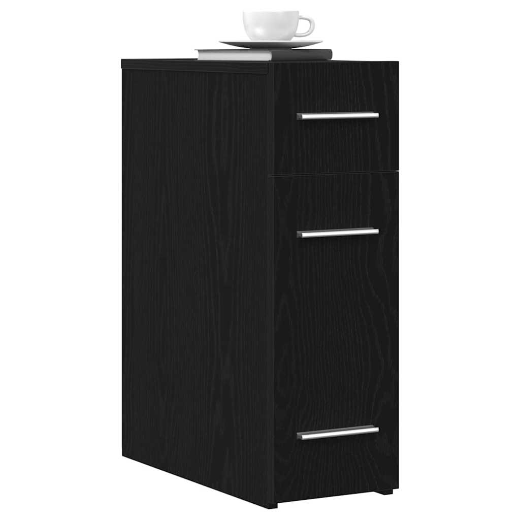 Apothecary Cabinet 20 x 45.5 x 60 cm Engineered Wood Black Oak