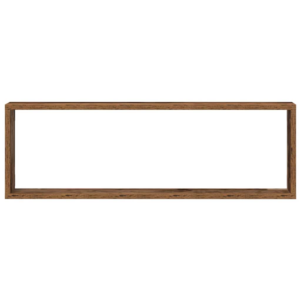 Wall Shelves 4 pcs Old Wood 80 x 15 x 26 cm Engineered Wood