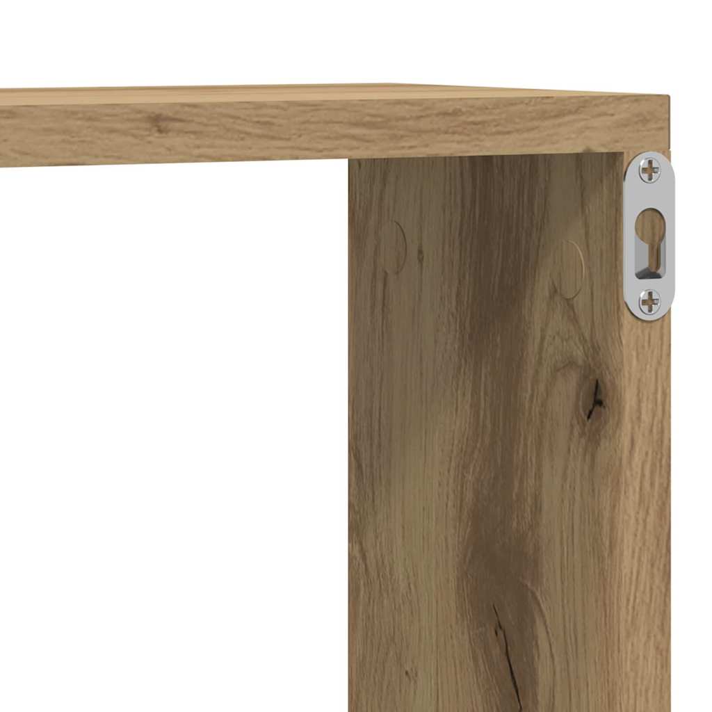 Wall Shelves 2 pcs Artisian Oak 80 x 15 x 26 cm Engineered Wood