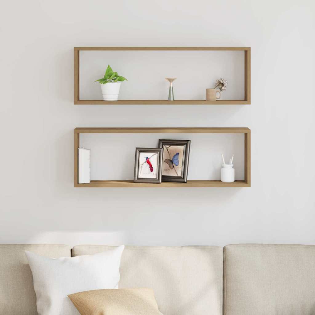 Wall Shelves 2 pcs Artisian Oak 80 x 15 x 26 cm Engineered Wood