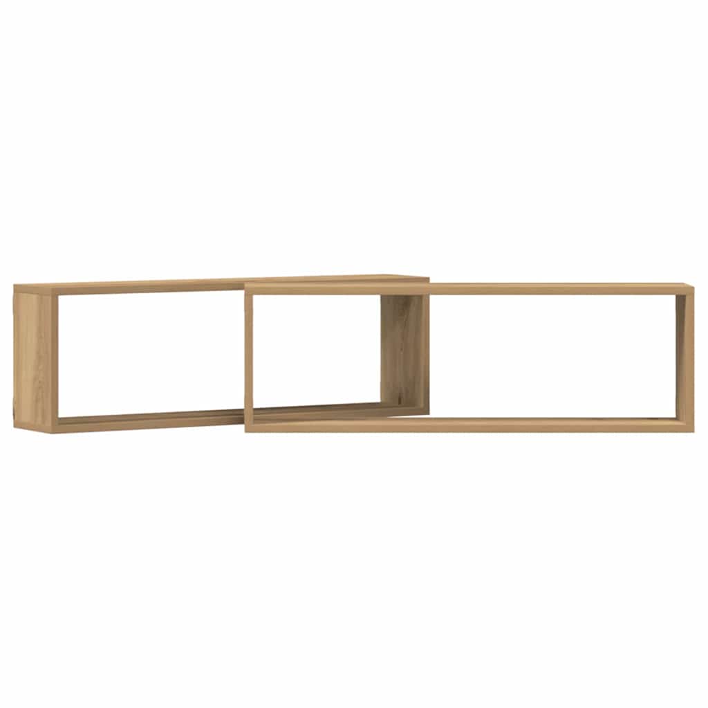 Wall Shelves 2 pcs Artisian Oak 80 x 15 x 26 cm Engineered Wood
