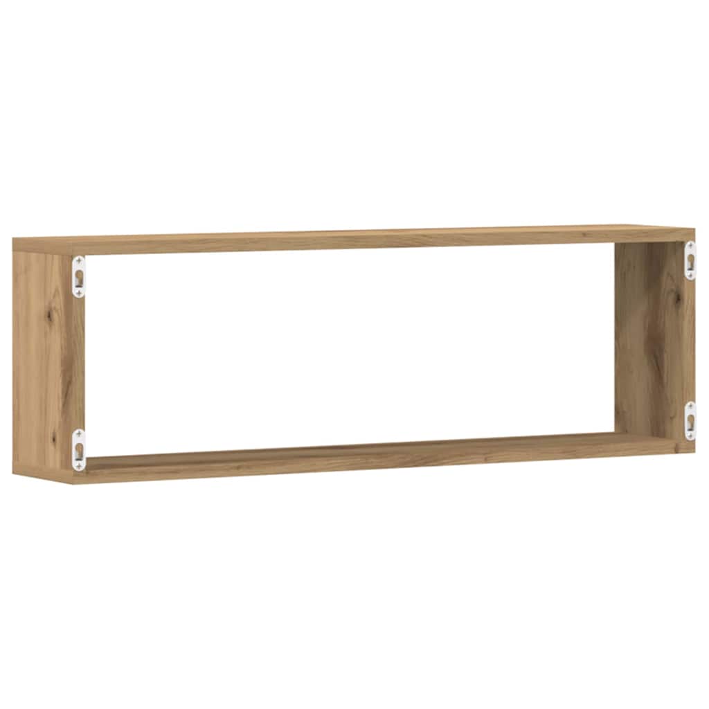 Wall Shelves 2 pcs Artisian Oak 80 x 15 x 26 cm Engineered Wood