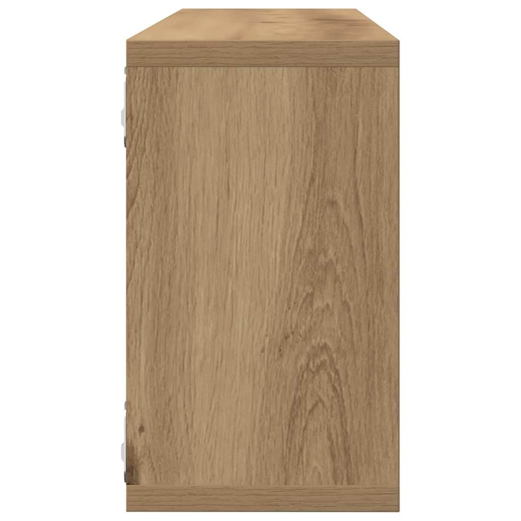 Wall Shelves 4 pcs Artisian Oak 80 x 15 x 26 cm Engineered Wood