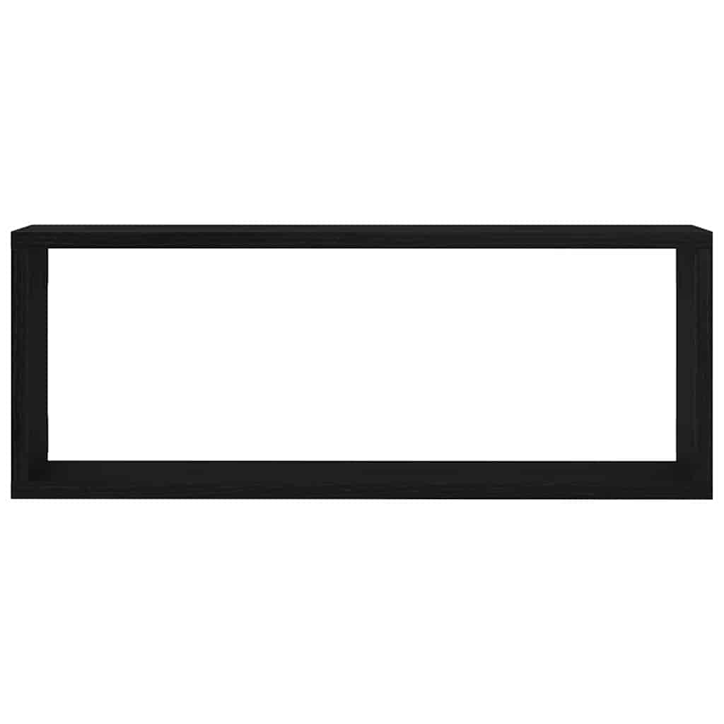 Wall Shelves 6 pcs Black Oak 60 x 15 x 23 cm Engineered Wood