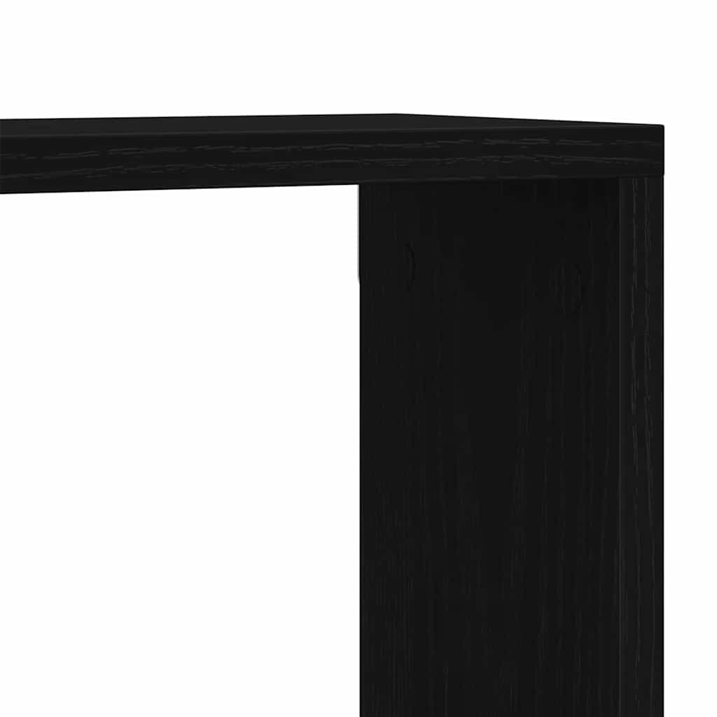 Wall Shelf Wall-Mounted Black Oak 90 x 15 x 119.5 cm
