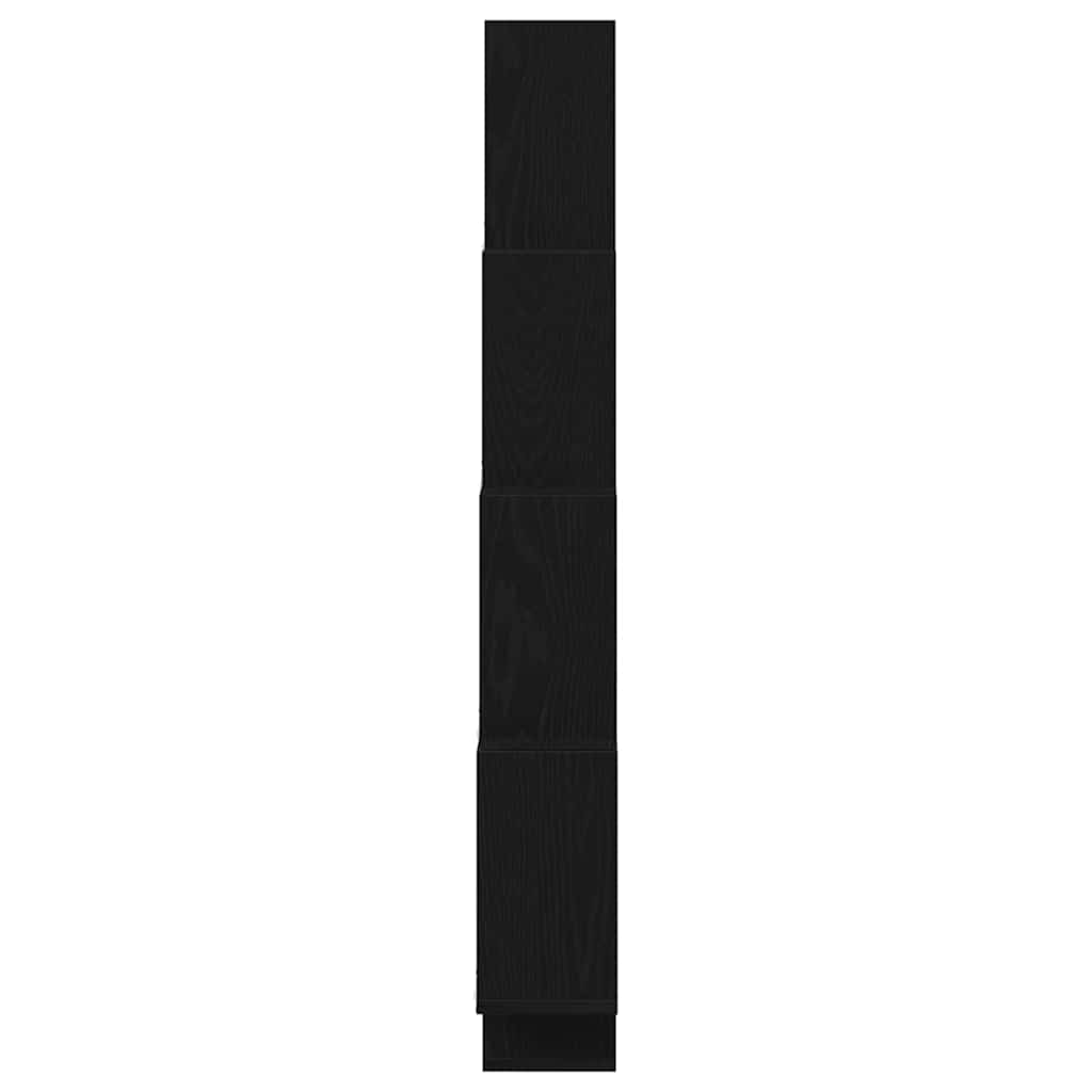 Wall Shelf Wall-Mounted Black Oak 90 x 15 x 119.5 cm