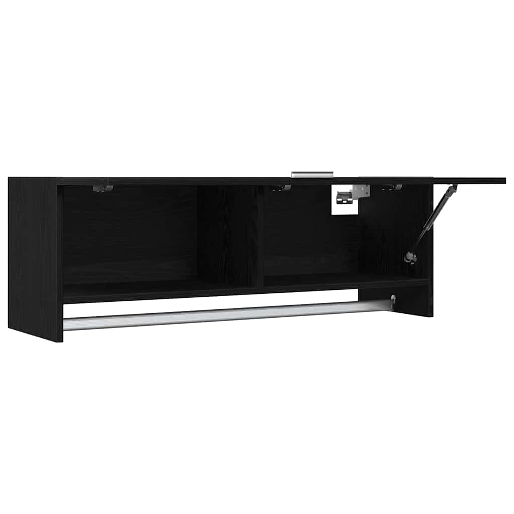 Wardrobe Black Oak 100 x 32.5 x 35 cm Engineered Wood