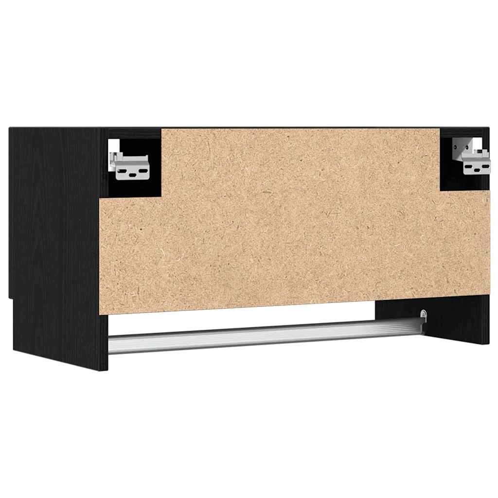 Wardrobe Black Oak 70 x 32.5 x 35 cm Engineered Wood