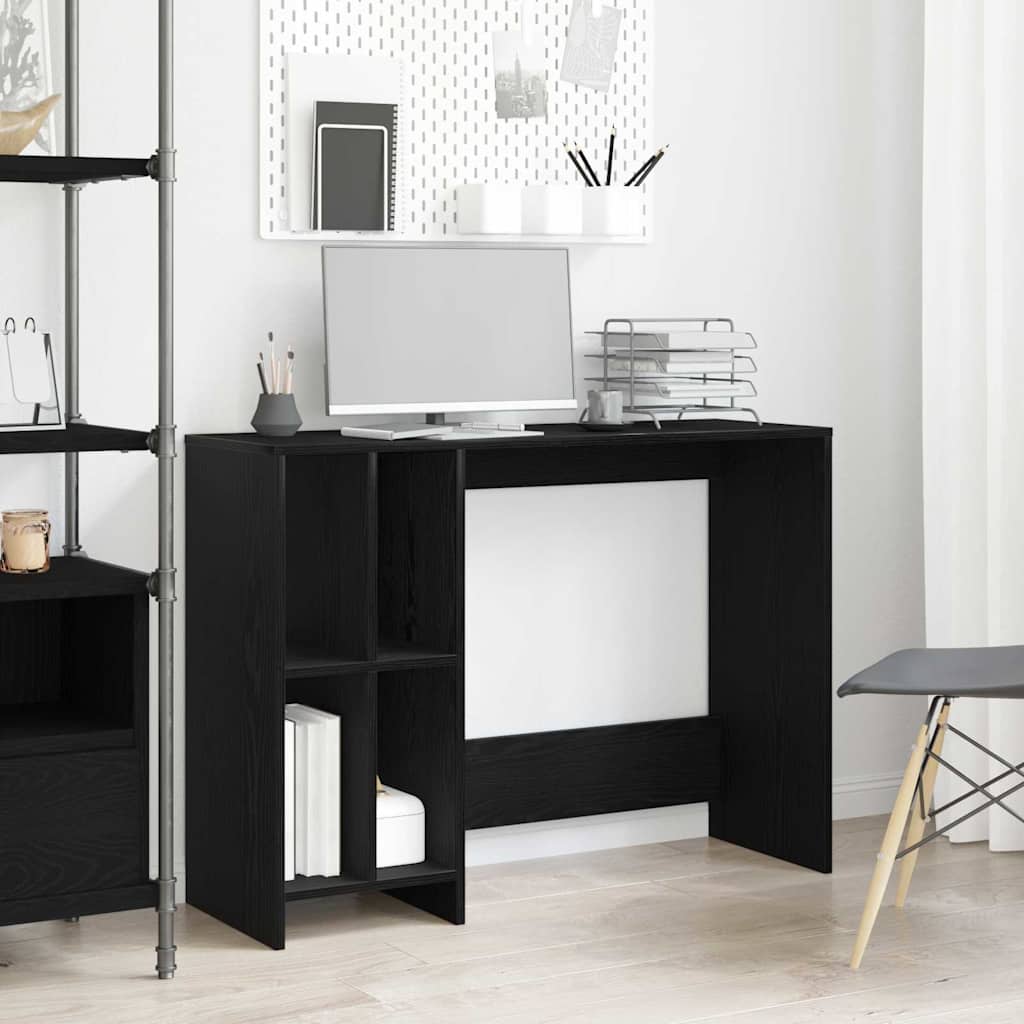 Desk Black Oak Engineered Wood 102.5 x 35 x 75 cm
