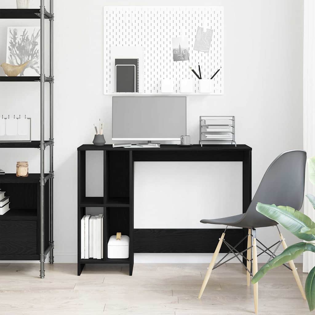 Desk Black Oak Engineered Wood 102.5 x 35 x 75 cm