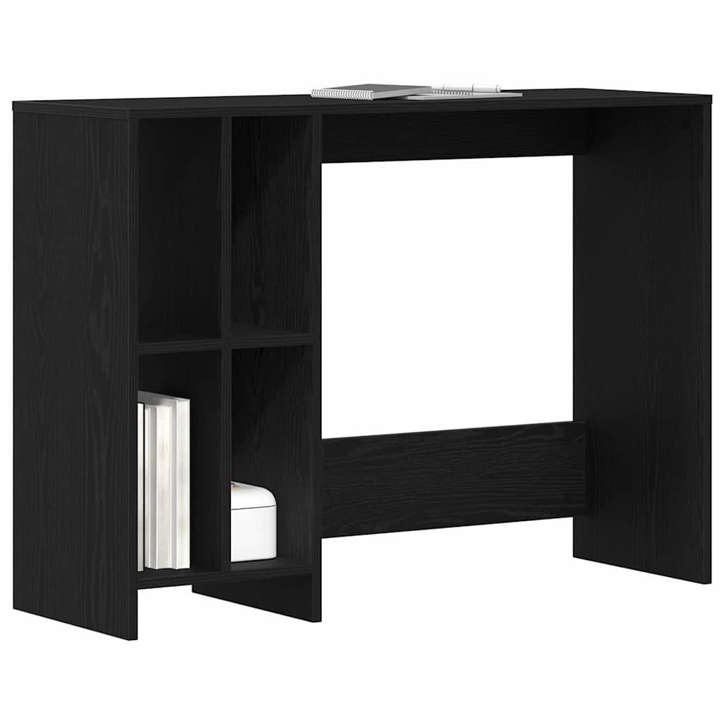 Desk Black Oak Engineered Wood 102.5 x 35 x 75 cm