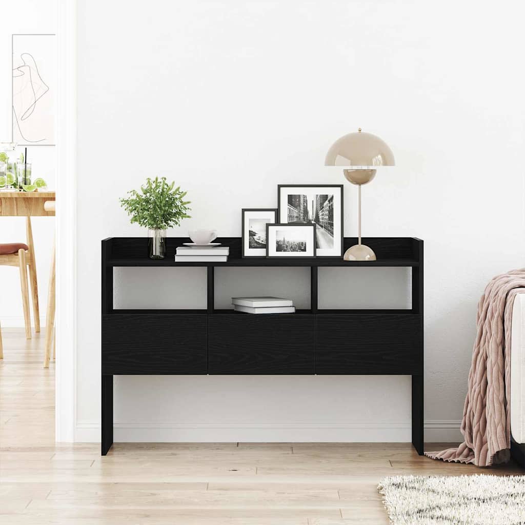 Sideboard Black Oak 105 x 30 x 70 cm Engineered Wood
