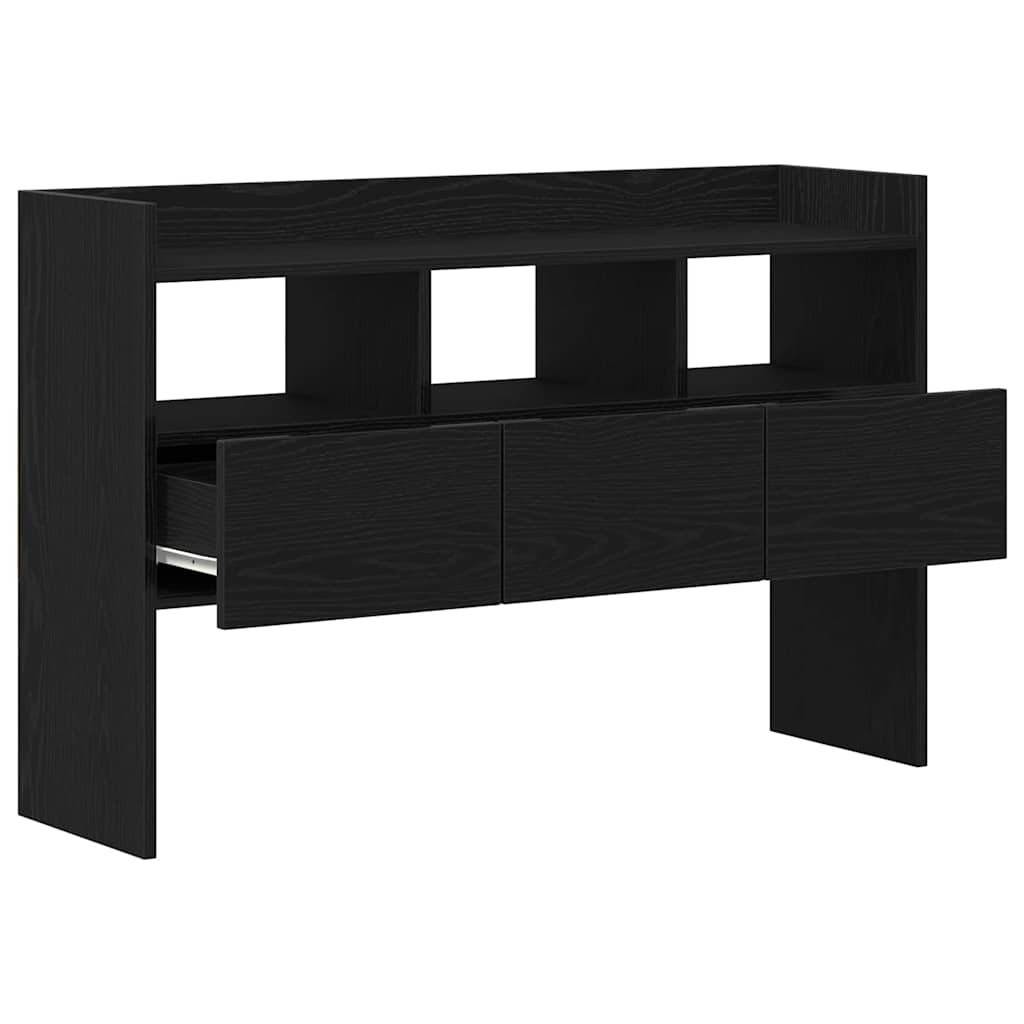 Sideboard Black Oak 105 x 30 x 70 cm Engineered Wood