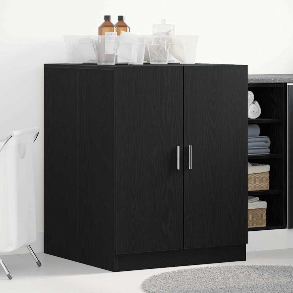 Washing Machine Cabinet Black Oak 70.5 x 71.5 x 91.5 cm