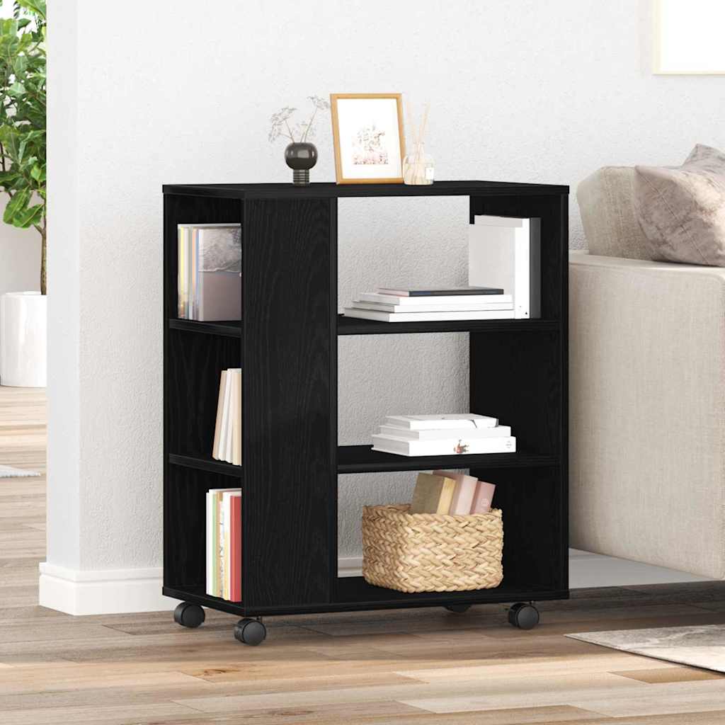 Storage Cabinet Black Oak 60 x 35 x 75 cm Engineered Wood