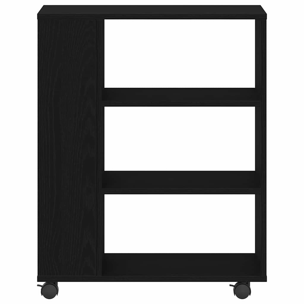 Storage Cabinet Black Oak 60 x 35 x 75 cm Engineered Wood