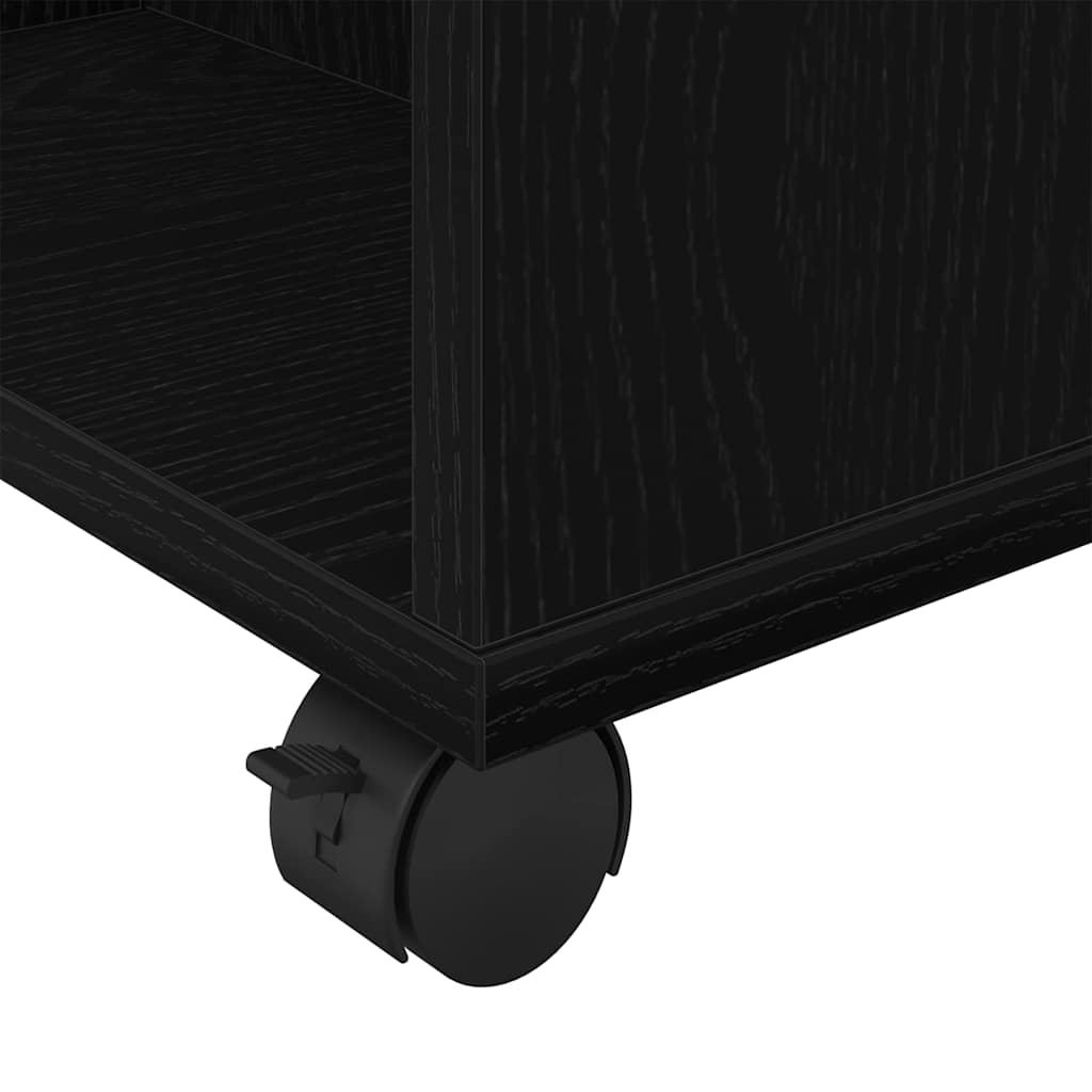 Storage Cabinet Black Oak 60 x 53 x 72.5 cm Engineered Wood