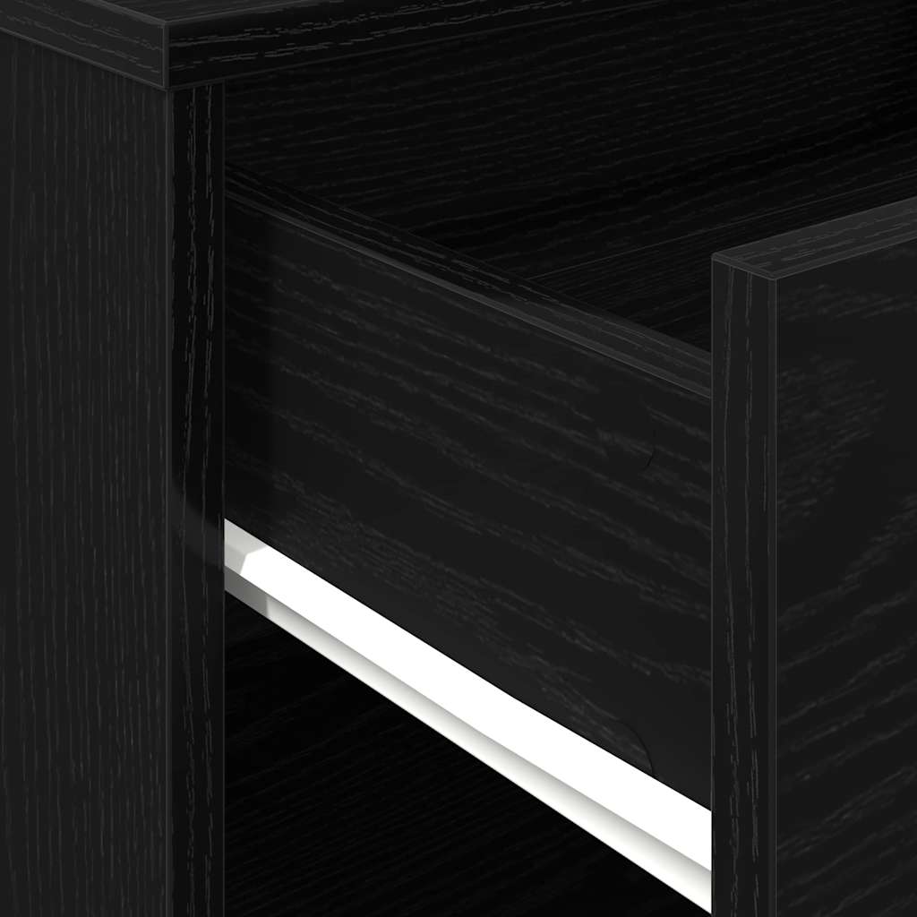 Storage Cabinet 46 x 36 x 59 cm Engineered Wood Black Oak