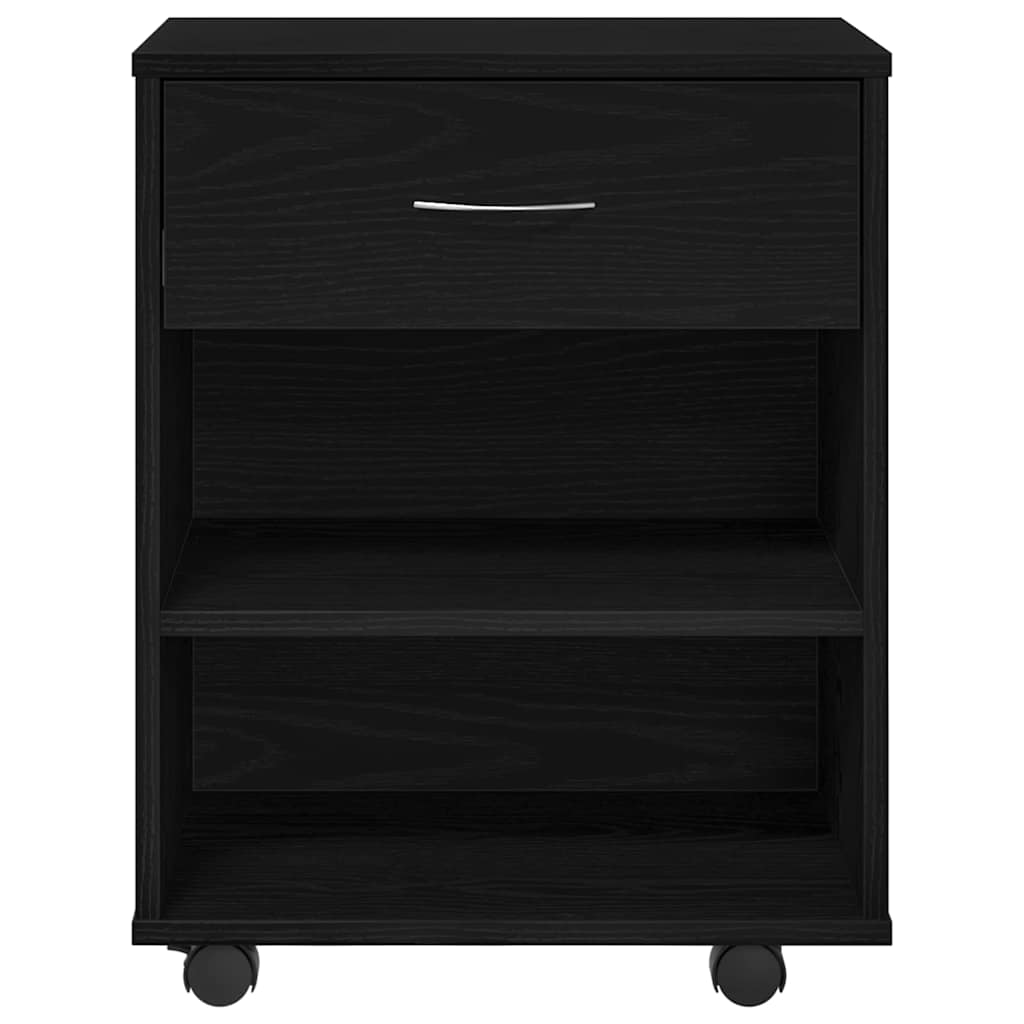 Storage Cabinet 46 x 36 x 59 cm Engineered Wood Black Oak