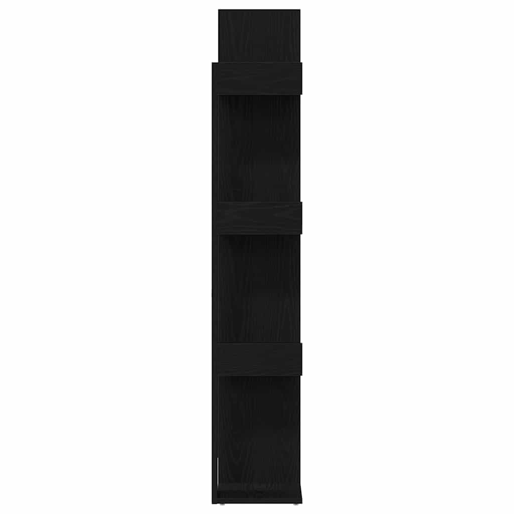 Bookcase 13-Tier 86 x 25.5 x 140 cm Engineered Wood Black Oak