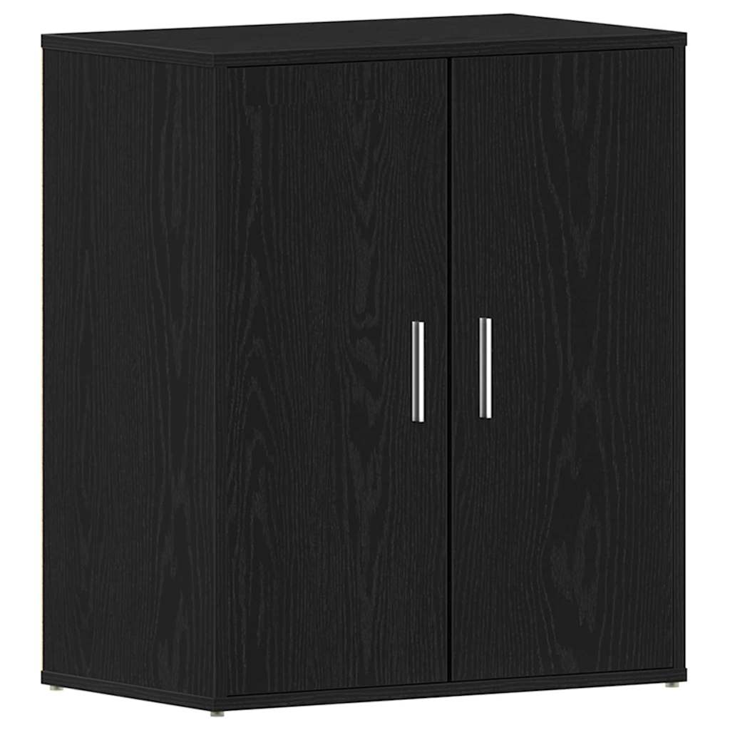 Shoe Cabinet Black Oak 60 x 35 x 70 cm Engineered Wood