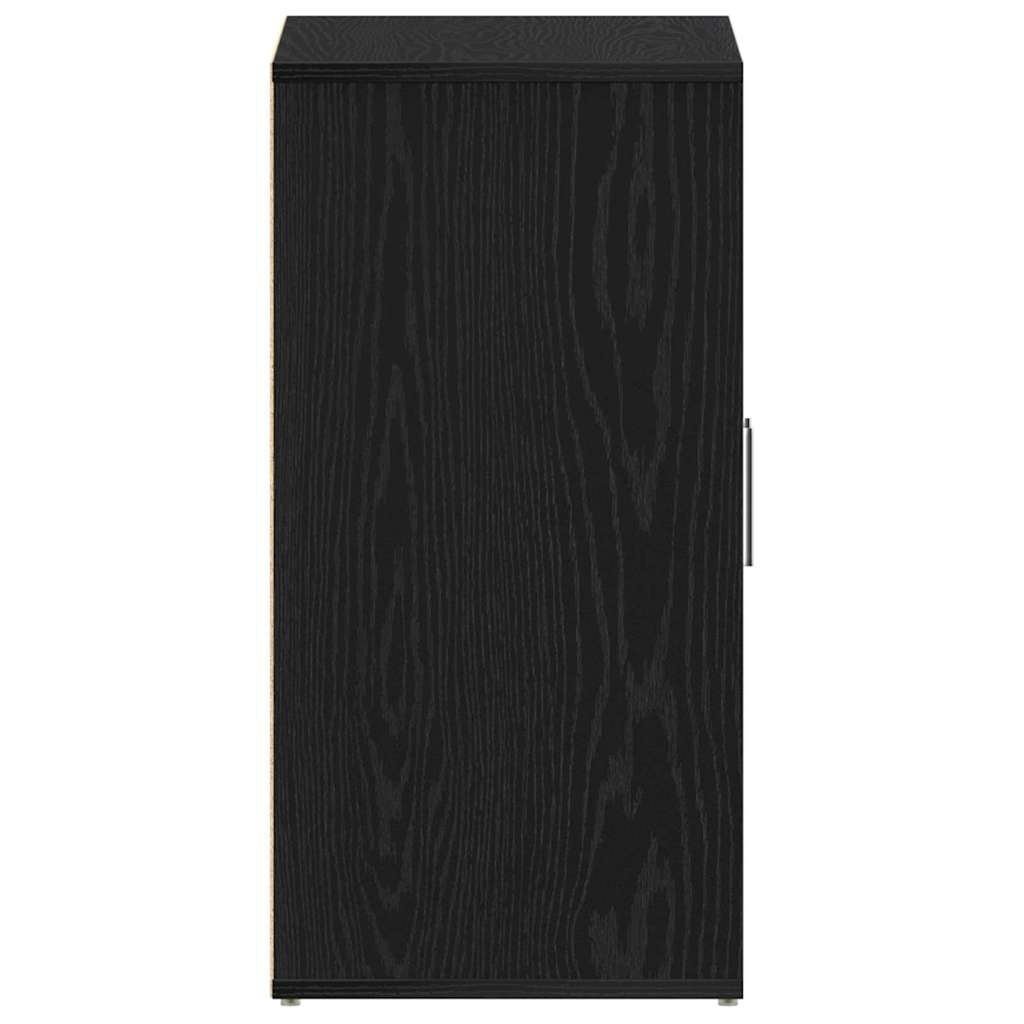 Shoe Cabinet Black Oak 60 x 35 x 70 cm Engineered Wood