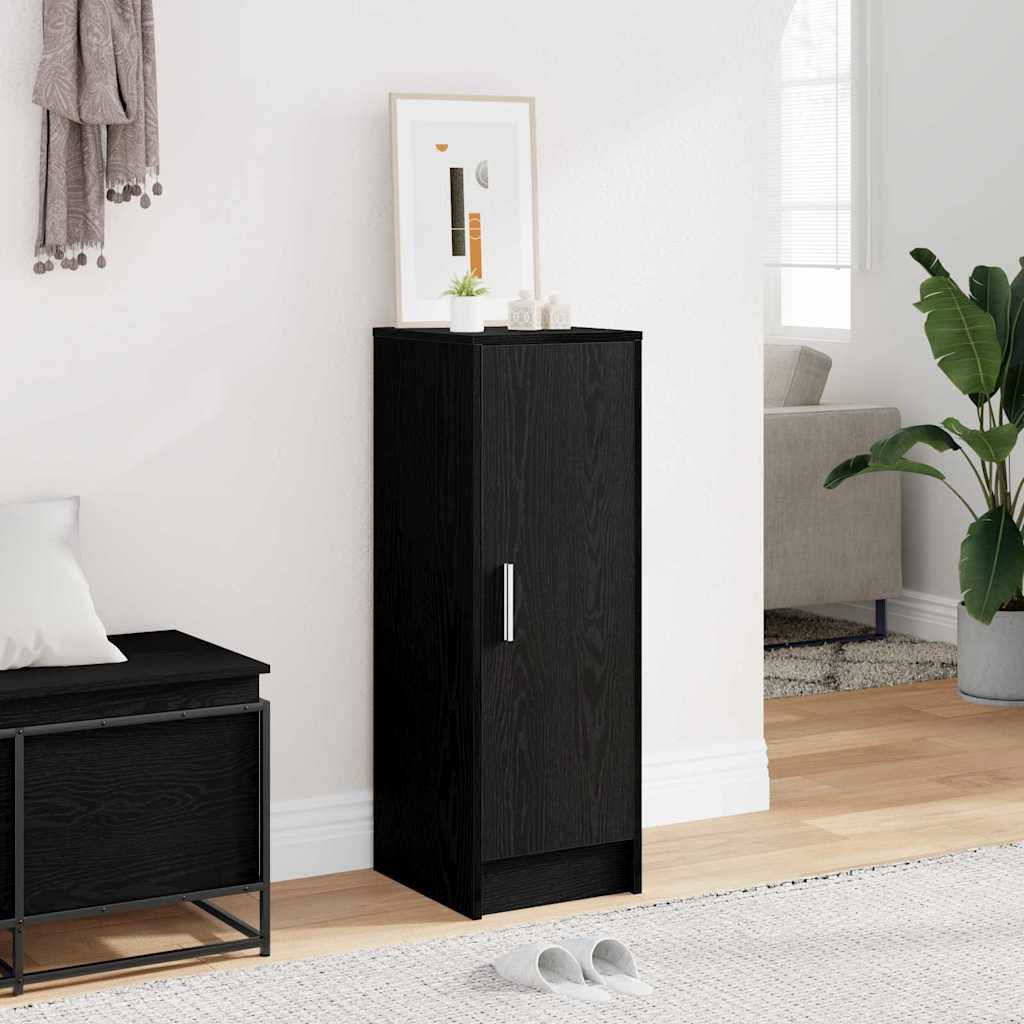 Shoe Cabinet Black Oak 32 x 35 x 92 cm Engineered Wood