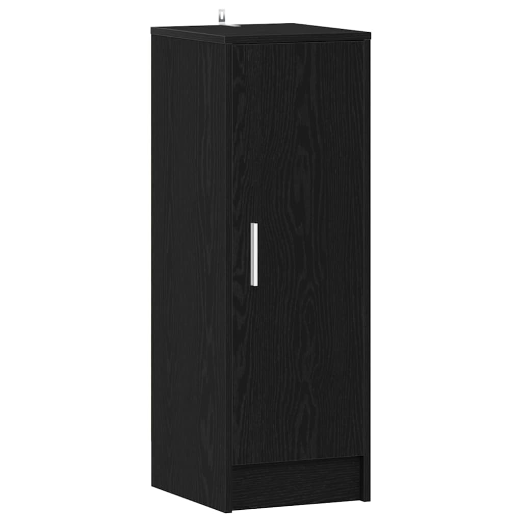Shoe Cabinet Black Oak 32 x 35 x 92 cm Engineered Wood