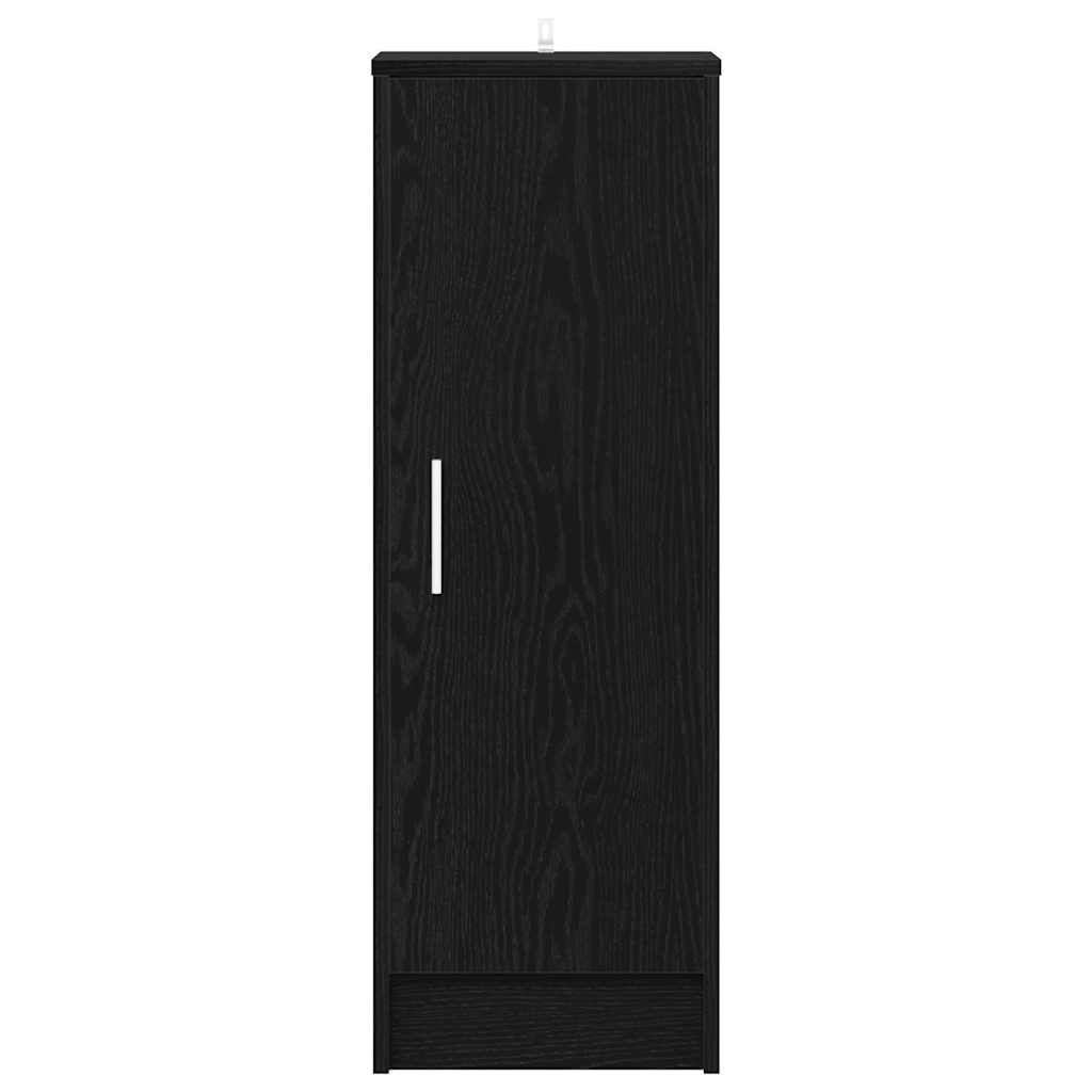 Shoe Cabinet Black Oak 32 x 35 x 92 cm Engineered Wood