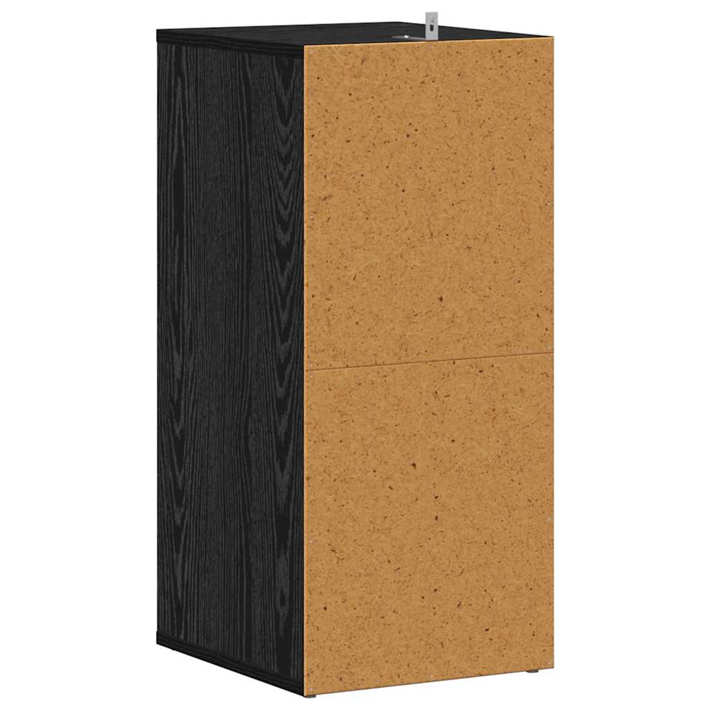 Shoe Cabinet 2 pcs 32 x 35 x 70 cm Engineered Wood Black Oak