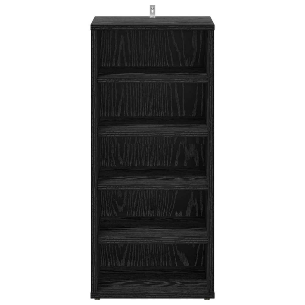 Shoe Cabinet 2 pcs 32 x 35 x 70 cm Engineered Wood Black Oak