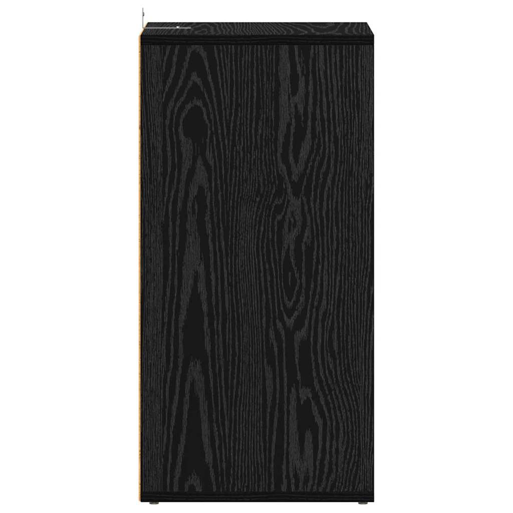 Shoe Cabinet 2 pcs 32 x 35 x 70 cm Engineered Wood Black Oak
