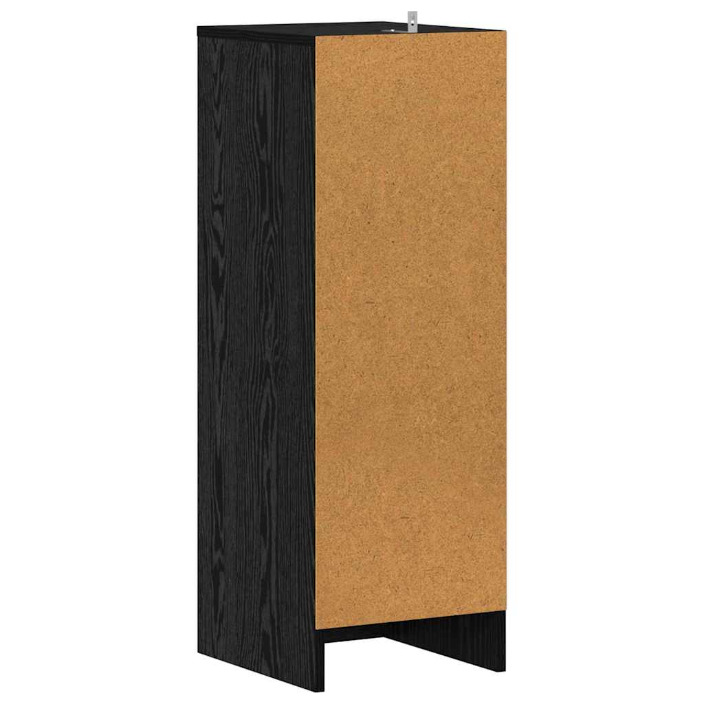 Shoe Cabinet 32 x 35 x 90 cm Engineered Wood Black Oak