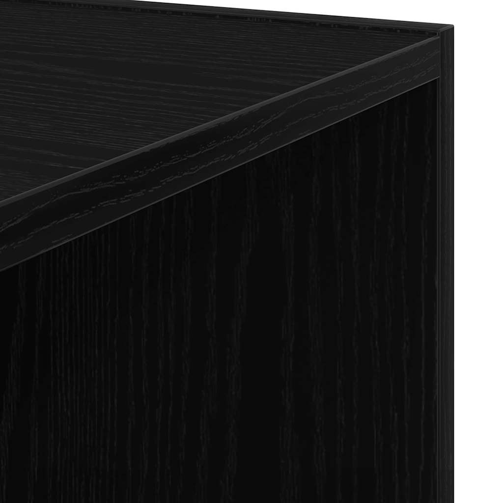 Corner Shelves Black Oak 33 x 33 x 34.5 cm Engineered Wood