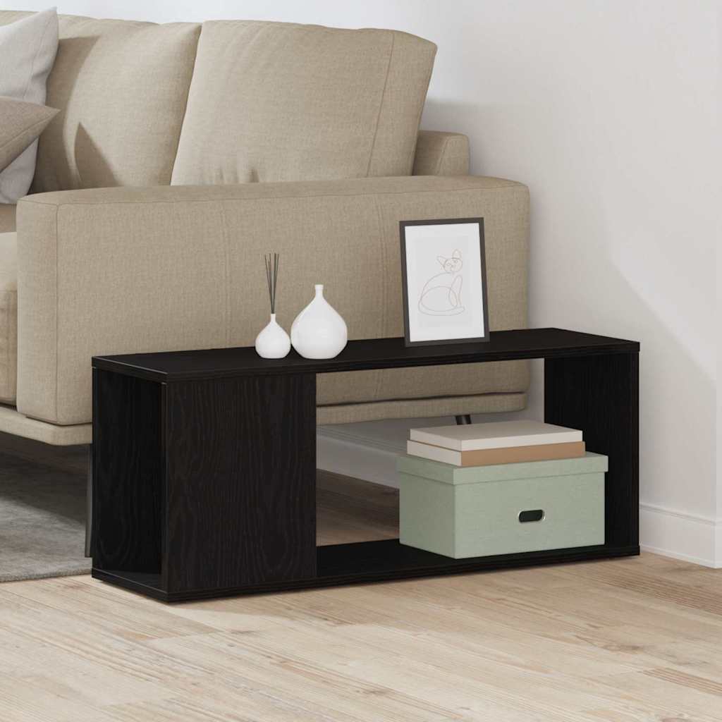 TV Cabinet Set 80 x 24 x 32 cm Black Oak Engineered Wood