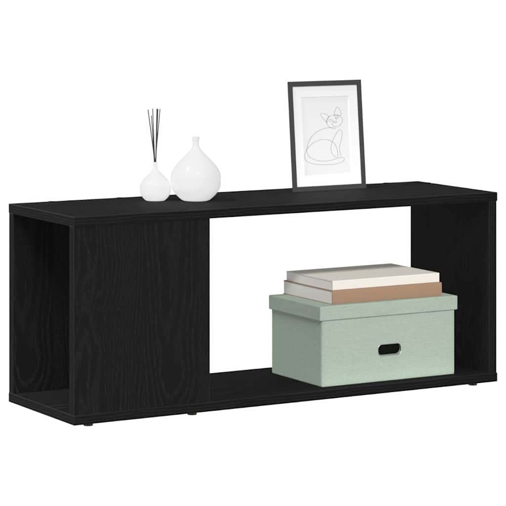 TV Cabinet Set 80 x 24 x 32 cm Black Oak Engineered Wood