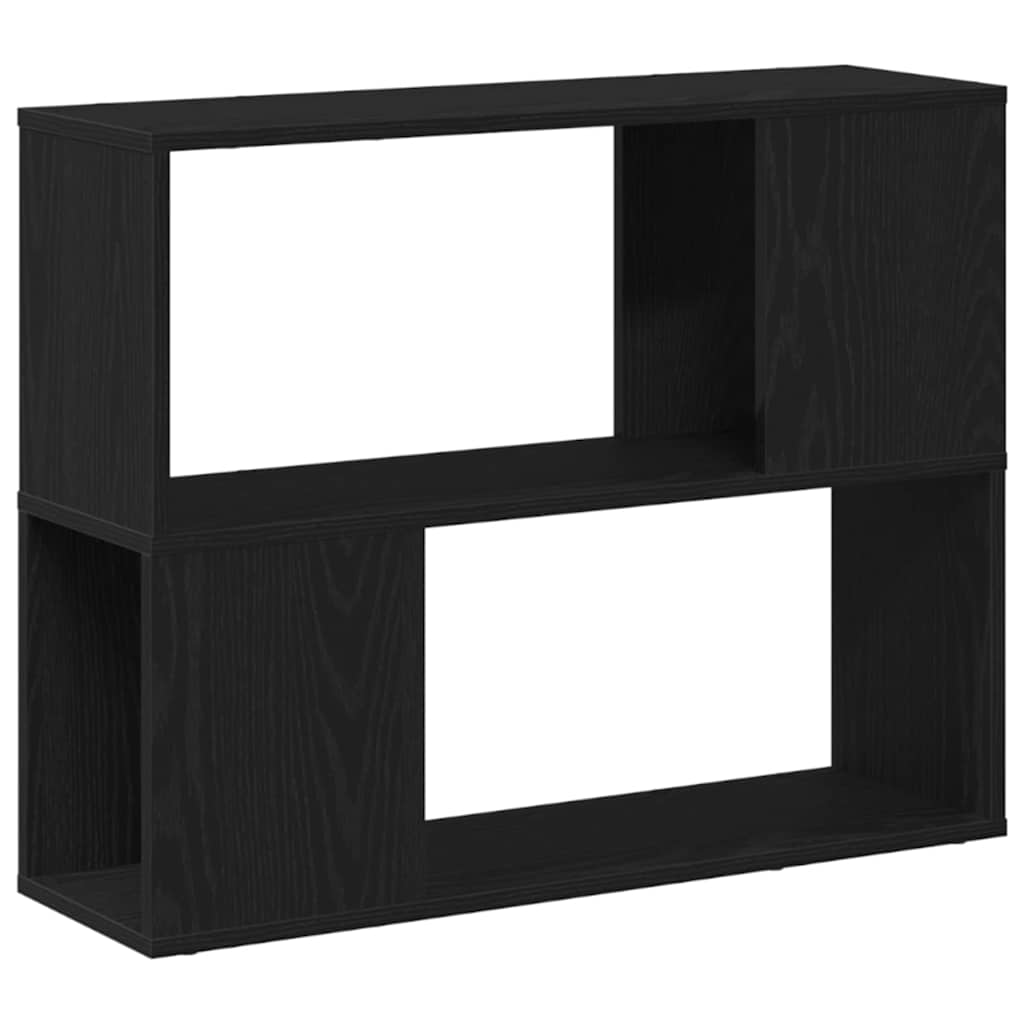 TV Cabinet Set Black Oak 80 x 24 x 63 cm Engineered Wood