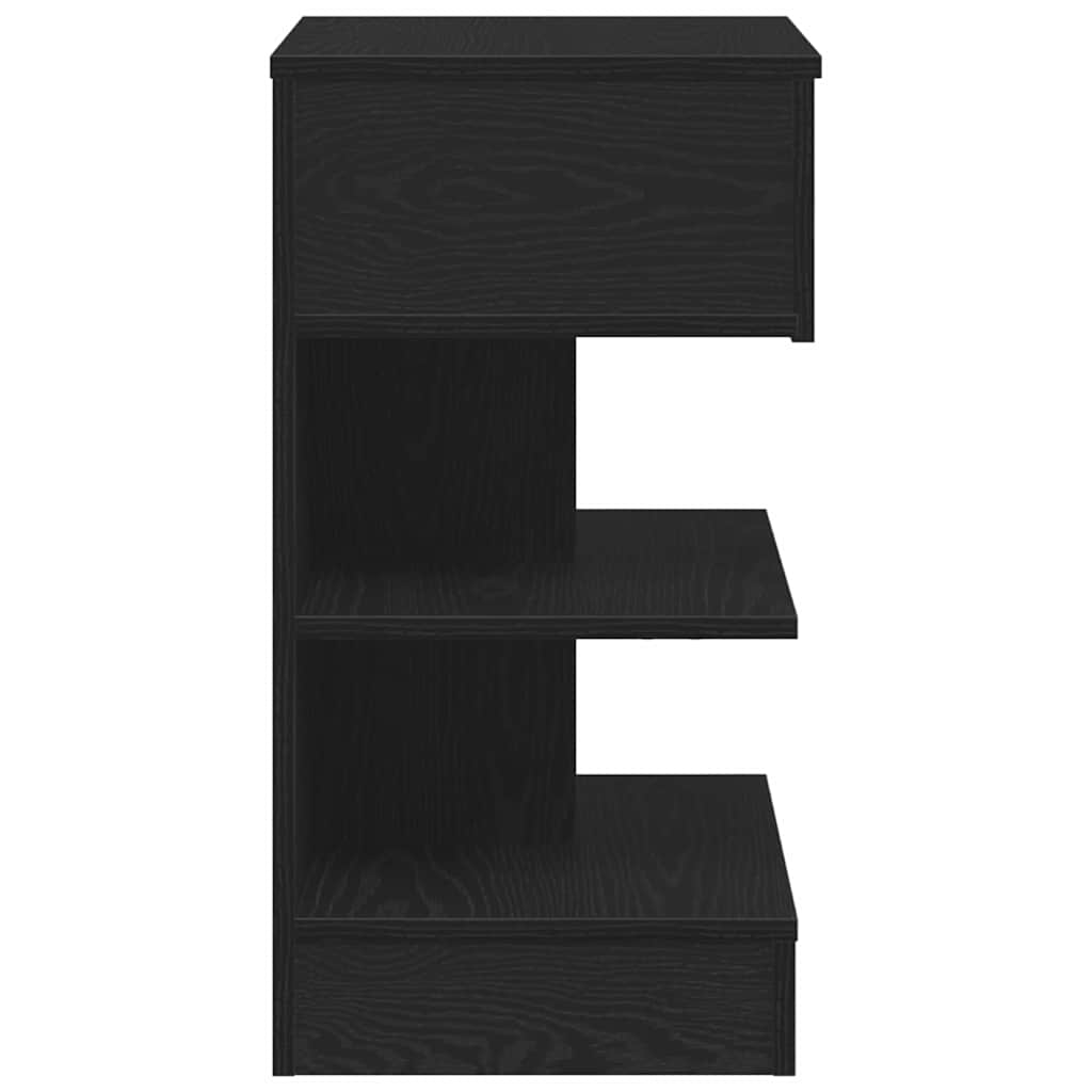 Bedside Cabinet 2 pcs Black Oak 40 x 35 x 65 cm Engineered Wood