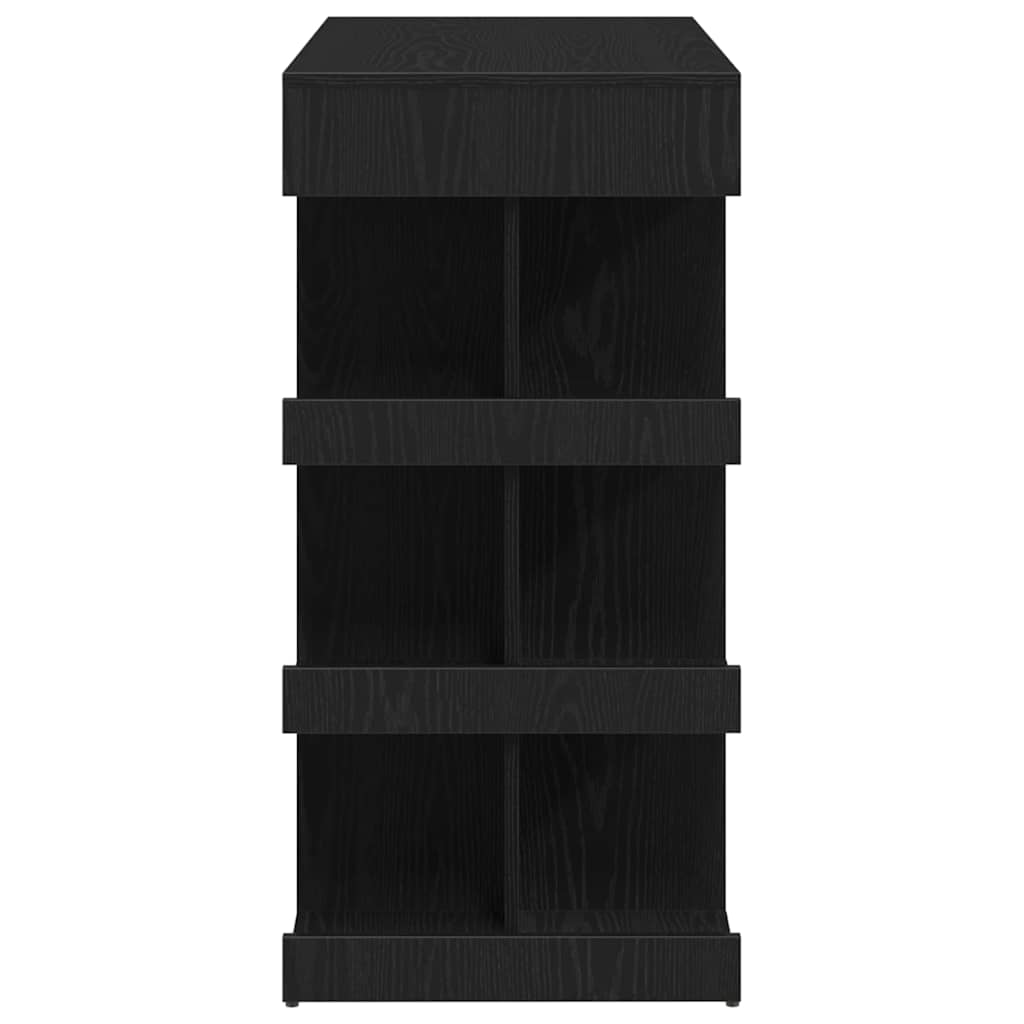 Bar Table 100 x 48 x 101.5 cm Engineered Wood Black Oak