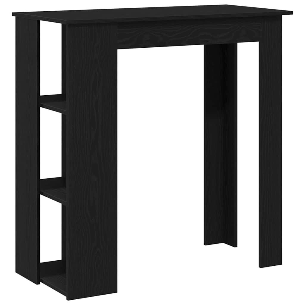 Bar Table Black Oak 102 x 50 x 103.5 cm Engineered Wood