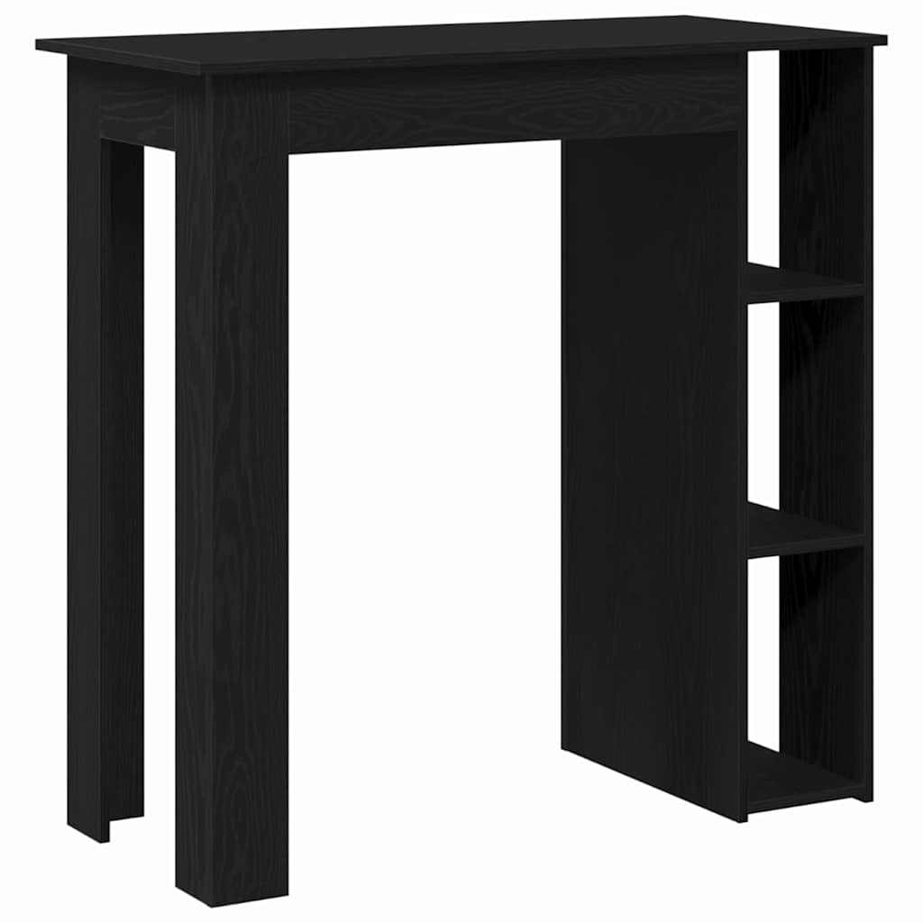 Bar Table Black Oak 102 x 50 x 103.5 cm Engineered Wood