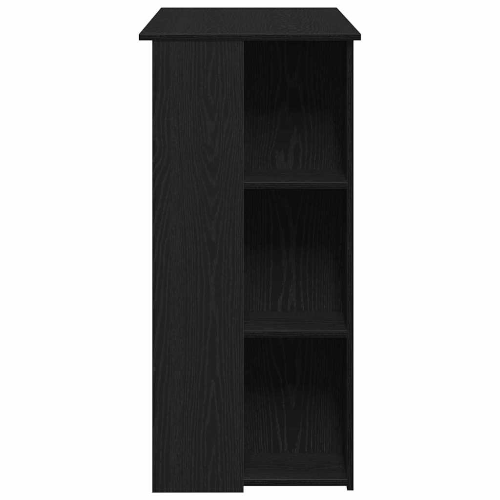 Bar Table Black Oak 102 x 50 x 103.5 cm Engineered Wood